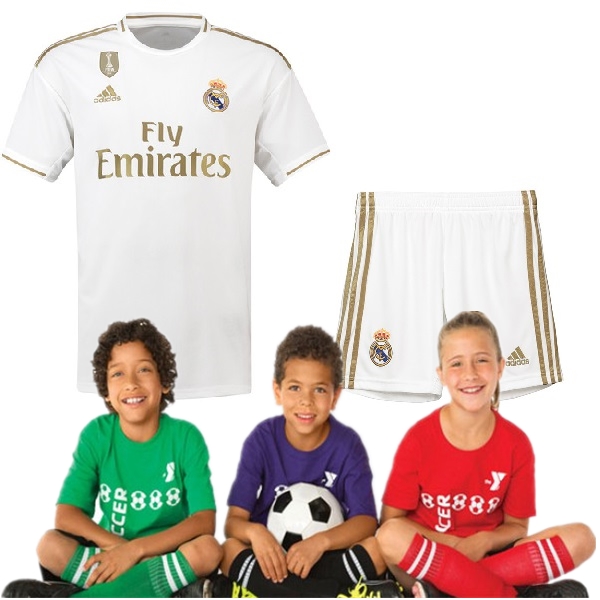 Kid's Real Madrid Home Suit 19/20 (Customizable)