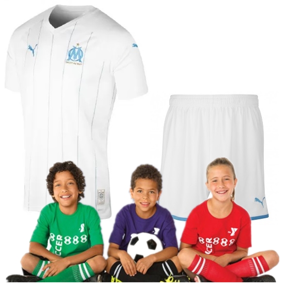 Kid's Olympique de Marseille home suit 19/20 (Customizable)