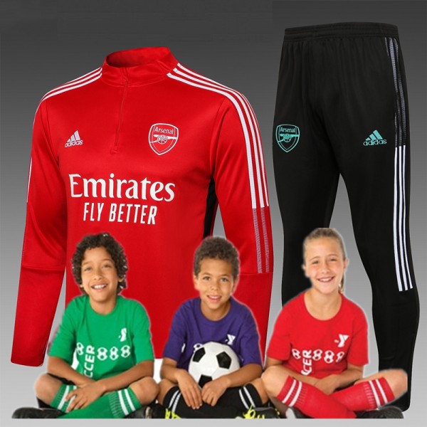 kid's 21/22 arsenal Training Suits  Red